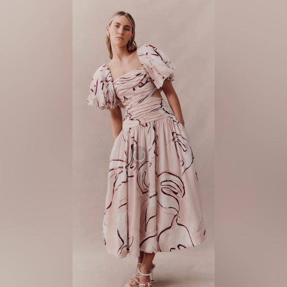 Aje- Marianne Ruched Midi Dress - Picture 11 of 15